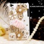 iPod Touch 4 Case, Ballet Girl iPod Touch 4 Case, Cute White iPod Touch 4th Case, Crystal iPod Touch 4 case, iPod Touch 4 gen Flowers Case