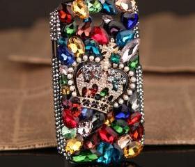 Samsung i9300 T999 Galaxy S3 SIII T-Mobile Case,Crystal Samsung i9300 T999 Galaxy S3 T-Mobile Case, Crown Samsung i9300 T999 Galaxy S3 Mobile case cover, Colorful Crystal Samsung i9300 T999 Galaxy S3 SIII T-Mobile case MC