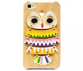 iphone 4 case, iphone 4G Case, iphone 4s case, Wood Pattern Plastic iphone 4 case, Owl iphone 4 Case, Owl iphone 4G Case LB A3