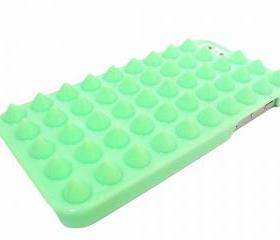 Studded iphone 5 case, iphone 5G case, Spike iphone 5 Punk case, iphone 5G Green Stud Case, Green iphone 5 Case, Plastic iphone 5G Case 