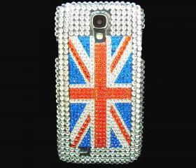 Samsung i9500 Galaxy S4 case, Crystal UK Flag Samsung i9500 Galaxy S4 Case,Bling Crystal British Flag Samsung i9500 Galaxy S4 Case