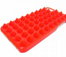 Studded iphone 5 case, iphone 5G case, Spike iphone 5 Punk case, iphone 5G Red Stud Case, Red iphone 5 Case, Plastic iphone 5G Case 
