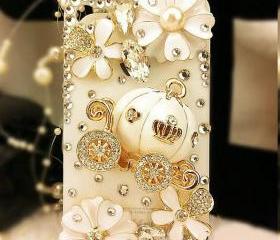 iPhone 4 case,Pumpkin iPhone 4s Case,iPhone 4G case,Floral iPhone 4 Cases,Bling iphone 4 case, Cute iphone 4 case, iPhone 4S bling case White