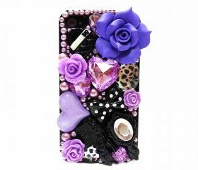 iPhone 4 case, iPhone 4s Case,iPhone 4G case,Floral iPhone 4 Cases,Bling iphone 4 case, Cute iphone 4 case, iPhone 4S bling case Purple, Crystal iphone 4 case, Purple Heart Bow iphone 4 Case, Pearl iphone 4s Case 